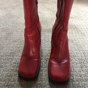 Tommy Hilfiger Red Boots